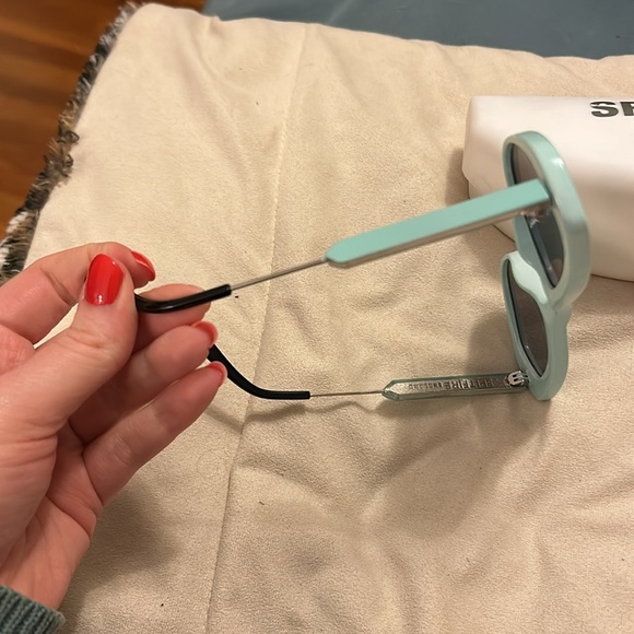 Spitfire Mint Green Cat-Eye Sunglasses - Picture 10 of 11